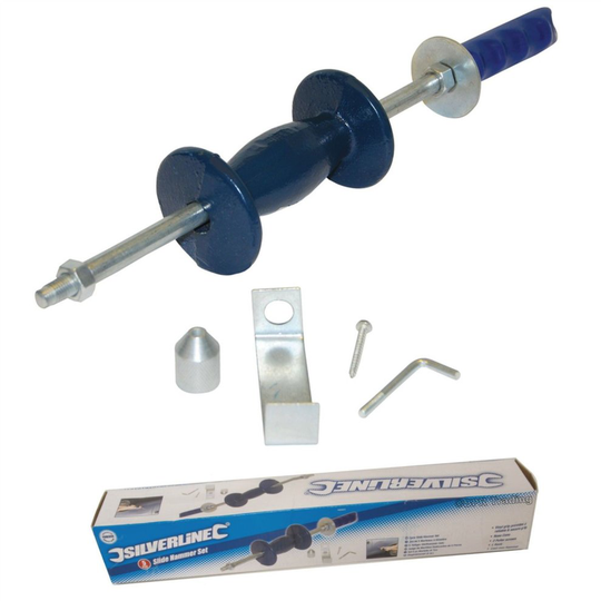 Sliding Slide Hammer Panel Dent Bearing Hub Gear Puller Kit Set Body Shop Tool