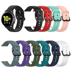 Watch Band for Samsung Galaxy Watch Active 2 40MM/44MM Galaxy Watch 3 41MM Gear S3 20mmSamsung Galaxy Sport Band / Classic Buckle Silicone Wrist Strap Lightinthebox