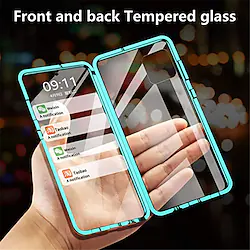 Phone Case For Samsung Galaxy Full Body Case A72 A52 A32 A51 S10 S23 S22 S21 S20 Plus Ultra Mirror Transparent Magnetic Transparent Tempered Glass Metal Lightinthebox