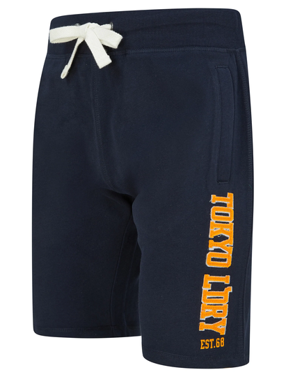 Jogger Shorts Sports Dept Applique Jogger Shorts in Sky Captain Navy - Tokyo Laundry / S - Tokyo Laundry