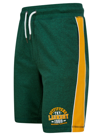 Jogger Shorts Edit Grindle Jogger Shorts with Contrast Panels in Green - Tokyo Laundry / S - Tokyo Laundry