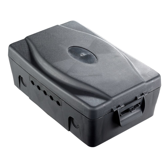 Masterplug Weatherproof Electric Box Black IP54 Outdoor Garden Power