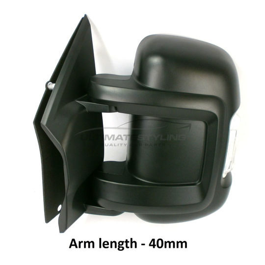Fiat Ducato Van 2006-9/2014 Manual Short Arm Wing Door Mirror Passenger Side N/S