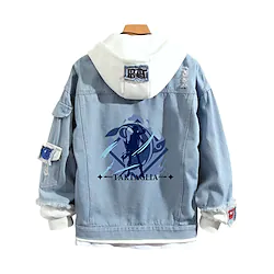 Inspired by Genshin Impact Tartaglia Cartoon Manga Back To School Anime Harajuku Graphic Kawaii Hoodie For Men's Women's Unisex Adults' 3D Print Denim Lightinthebox