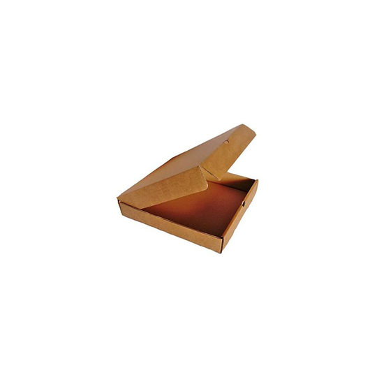 (25) Pizza Style Takeaway Postal Box Vinyl LP Shipping Mailing Carton (BROWN) (12.5" - 60mm DEEP)