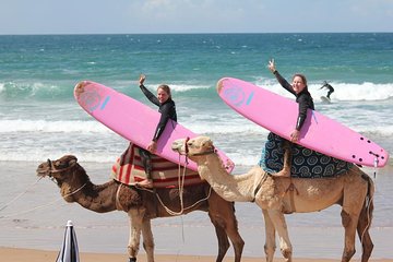 Surf Class in Tamraght, Morocco with a professional ISA Surf Instructor