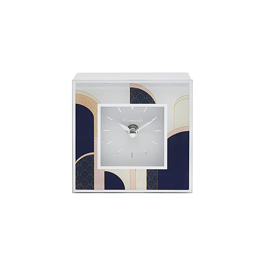 The Leonardo Collection LP48376 Art Deco Mantel Clock, Boxed