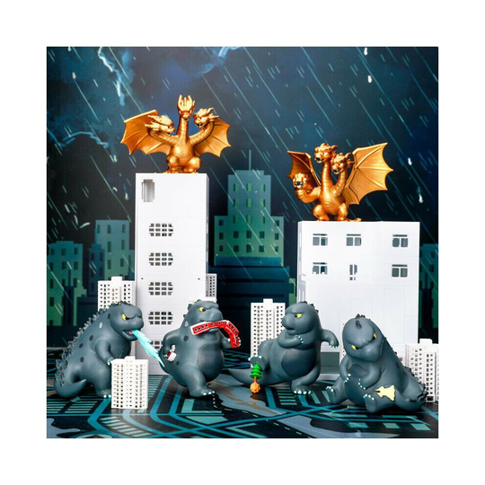 (Random 1 pcs) Godzilla 2019 King of the Monsters Movie Exclusive Cinema Cute Figure Blind Box
