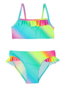 Accessorize Girls Rainbow Bikini - Multi