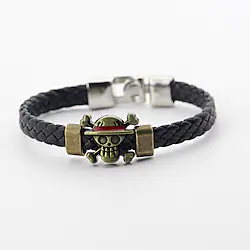 Cosplay Accessories Inspired by One Piece Luffy Anime Cosplay Accessories Bracelet PU Leather Men's Women's Halloween Costumes Lightinthebox