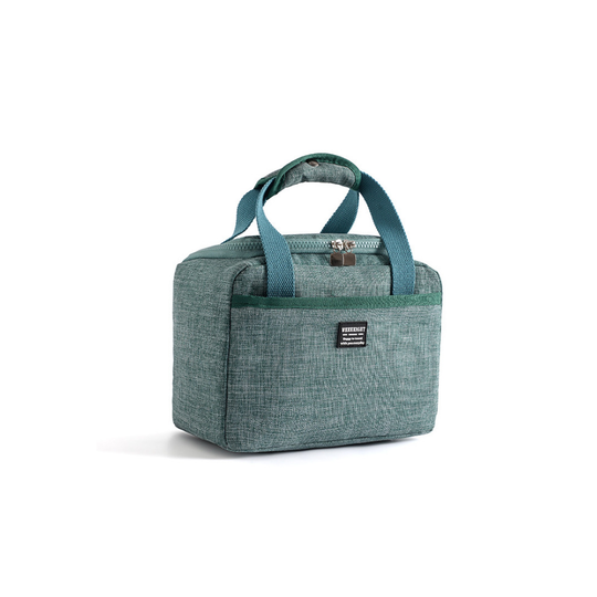 (Green) Insulated Lunch Bag Picnic Food Storage Lunchbox