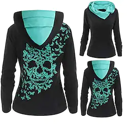 Inspired by Punk Gothic Skull Butterfly Hoodie Anime Hoodie For Men's Women's Unisex Adults' Hot Stamping 100% Polyester Lightinthebox