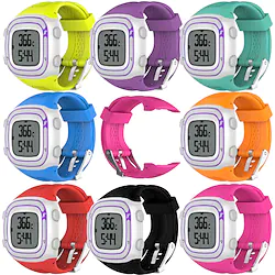 1 pcs Smart Watch Band for Garmin Forerunner 10 Silicone Rubber Smartwatch Strap Soft Breathable Sport Band Replacement Wristband Lightinthebox