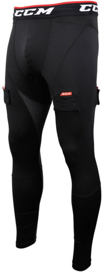 CCM Compression Pant Jock Black SR L