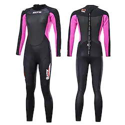 ZCCO Women's Full Wetsuit 3mm SCR Neoprene Diving Suit Thermal Warm UPF50 Breathable High Elasticity Long Sleeve Full Body Back Zip - Swimming Diving Surfing Scuba Patchwork Spring Summer Winter Lightinthebox