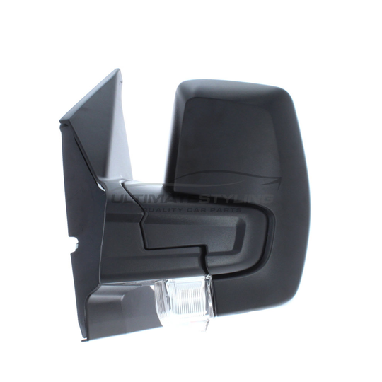 Ford Transit Custom Van 2012-> Manual Wing Door Mirror Passenger Side Black