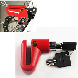 Bike Lock Disc Brake Lock Locking Security Anti Theft Safety For Road Bike Mountain Bike MTB Fixed Gear Bike Cycling Bicycle Metal Black Red 1 pcs Lightinthebox