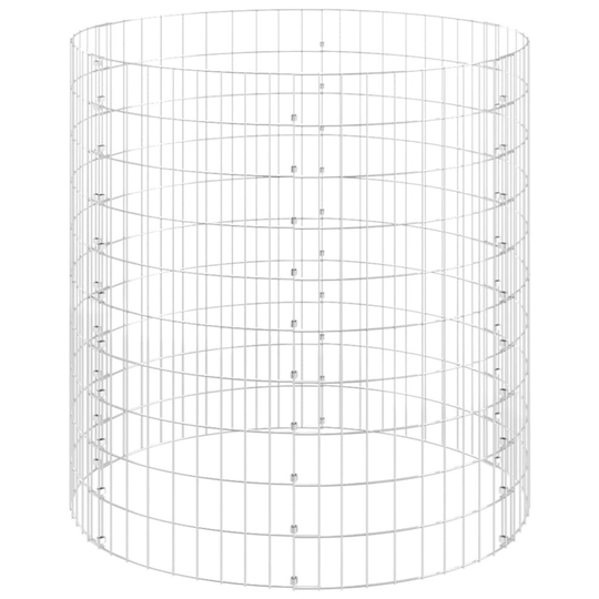 (Ø 100 x 100 cm/815) vidaXL Garden Composter Ø100x100 cm Galvanised Steel Compost Bin Waste Box