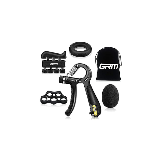 Hand Grip Strengthener with Counter, Forearm Trainer Workout Kit (5Pack), Adjustable Resistance Grip Strength Trainer, Finger Exerciser/Stretcher