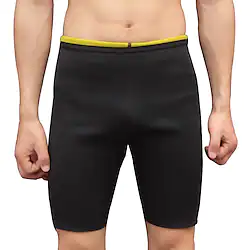 Slimmer Hot Neoprene Shorts Sports Neoprene Polyster Yoga Gym Workout Pilates Stretchy Weight Loss Tummy Fat Burner Hot Sweat For Men Lightinthebox