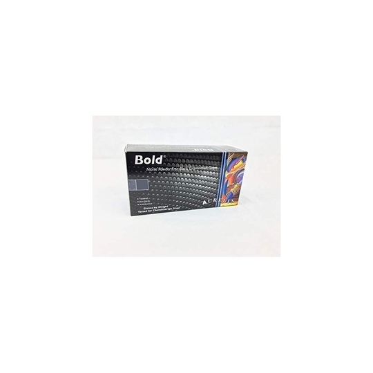 Aurelia 5971580 Bold Nitrile Powder-Free Examination Medium-Box of 100 Gloves, Black