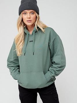 Vans Flying V Oversized Fit Long Sleeve Hoodie - Green