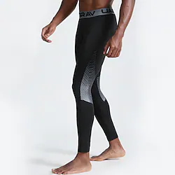 Men's Running Tights Leggings Compression Pants Compression Clothing Athletic Athleisure Winter Spandex Breathable Quick Dry Moisture Wicking Fitness Gym Workout Running Sportswear Activewear Stripes Lightinthebox