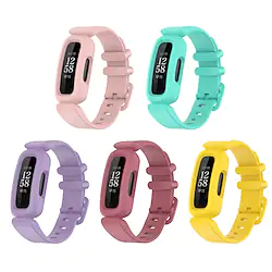 5 Pack Compatible with Fitbit Ace 3 Bands for Kids Silicone Replacement Band Water Resistant Fitness Watch Straps for Fitbit Ace 3 Kid's Band Lightinthebox