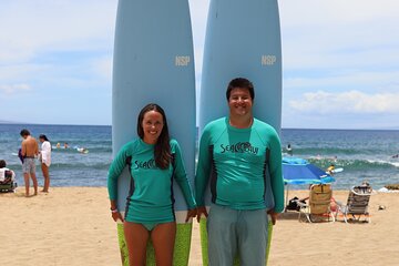 Semi-Private Surf Lesson for Two in Kaanapali