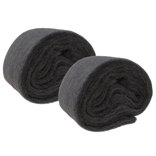 2 Rolls of 120g Steel Wire Wool Ultra Fine 00000 Grade for Furniture Polishing