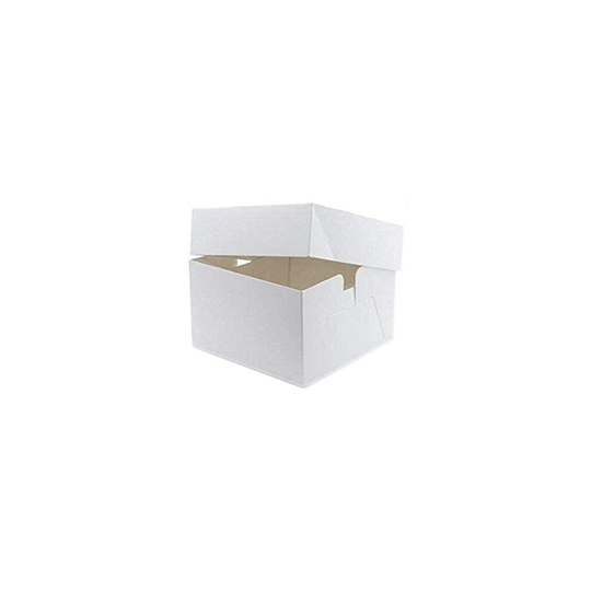 White Cake Boxes - 10'' Square (254mm sq.) (Pack of 5)