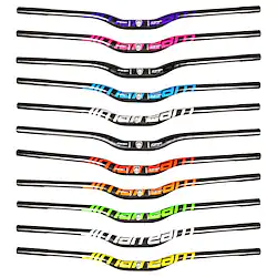 JIMAITEAM Carbon Fiber Riser Bar Mountain Bike Handlebar 31.8 mm 600/620/640/660/680/700/720/740/760/ Cycling Lightweight High Strength Mountain Bike MTB Cycling Silver Violet Black / Orange Glossy Lightinthebox