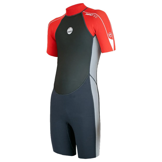 Alder 3/2mm Impact Junior Kids Shortie Wetsuit - Red