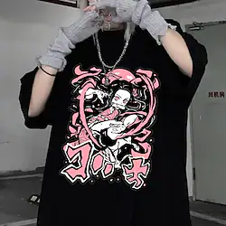 Inspired by Demon Slayer: Kimetsu no Yaiba Kamado Nezuko T-shirt Cartoon Manga Anime Harajuku Graphic Street Style T-shirt For Men's Women's Unisex Adults' Hot Stamping 100% Polyester Casual Daily Lightinthebox