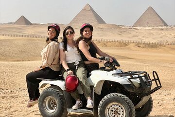 4-Hours Private tour Giza pyramids Sphinx Quad Bike ATV and Camel Ride