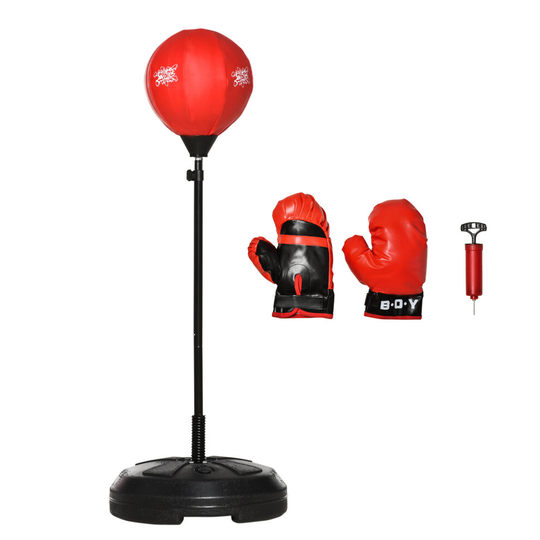 HOMCOM Kids Punching Bag with Stand, Free Standing Boxing Bag Height