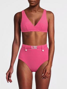 Solid & Striped The Annie Solid Rib Top - Pink