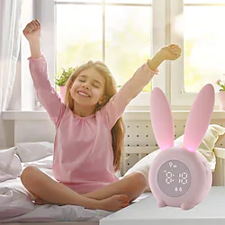 Kids Alarm Clock for Kids Children's Alarm Clocks for Girls Boys Bedroom Night Light for Kids 5 Ringtones Touch Control and Snoozing Rechargeable Kid Alarm Clocks Lightinthebox
