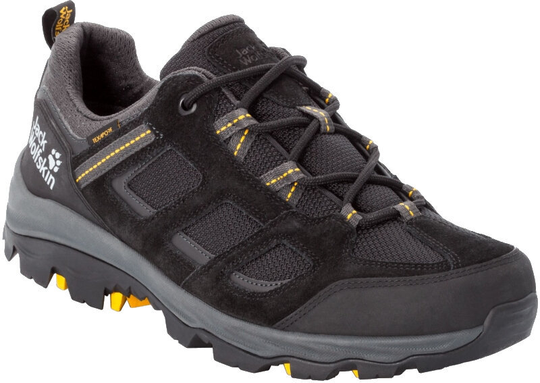 Jack Wolfskin Mens Outdoor Shoes Vojo 3 Texapore Low Black/Burly Yellow XT 45