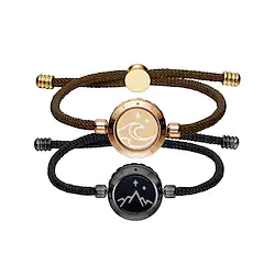 Totwoo Smart Couples Bracelets Touch, Valentine's Day Gift Christmas Gift Light up Bracelets for Couples, Long Distance Touch Bracelets Bluetooth Pairing Jewely , Long Distance Relationship Lightinthebox