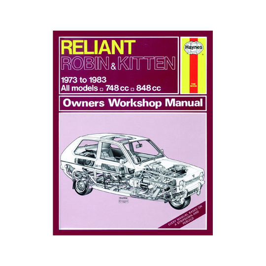 Reliant Robin & Kitten (73 - 83) Haynes Repair Manual ~