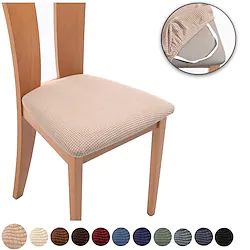 2 Pcs Dinning Chair Seat Cover White Stretch Chair Slipcover Black Grey Soft Solid Color Durable Washable Furniture Protector For Dinning Room Party Lightinthebox