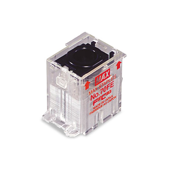 Max NO-70FE Staple Cartridge for EH-70F Flat-Clinch Electric Stapler 5 000-Box