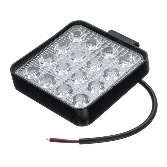 2PCS 48W 6500K LED Work Light Bar Driving Lamp For Offroad Car SUV Truck Van Camper