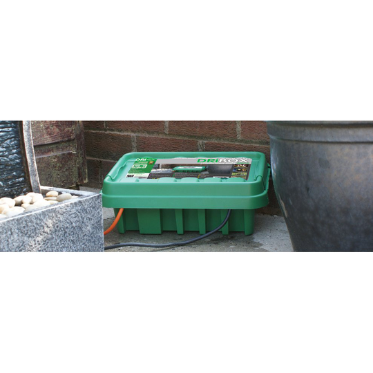 Medium DriBox Dri Box (285 II) Outdoor Waterproof Plug / Socket Cover Box Green