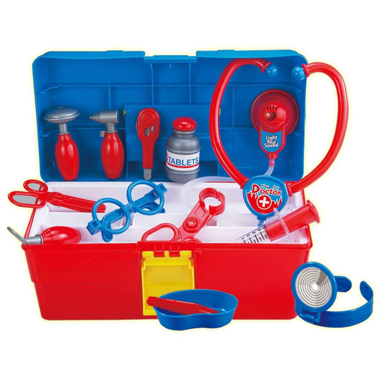 Vinsani® Kids Medical Carrycase Doctors Box Nurse Playset Pretend Play Nurse Nursing Kit