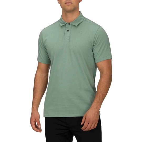 Hurley Harvey Solid Polo Shirt - Silver Pine