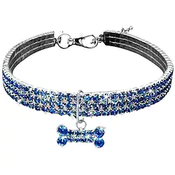 Dog Collar Necklace Adjustable Size Decoration Heart Alloy White Blue Pink Lightinthebox