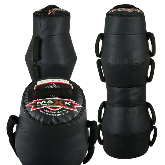 (BLACK) grappling dummy with handles mma floor punching bag gound and pound ufc bag