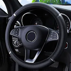 Car Steering Wheel Cover Non-Slip Elastic Steering Wheel Cover Microfiber Leatherfor Men and Women Universal Fit 15 Inches Cars Vehicles Lightinthebox